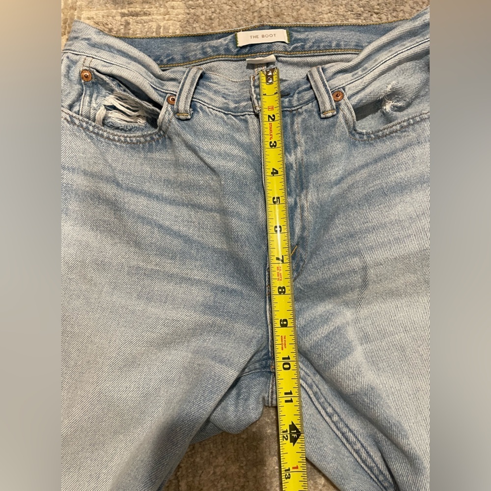 American Eagle AE77 The Boot Premium Denim Jean Size 30 Distressed - Picture 10 of 10